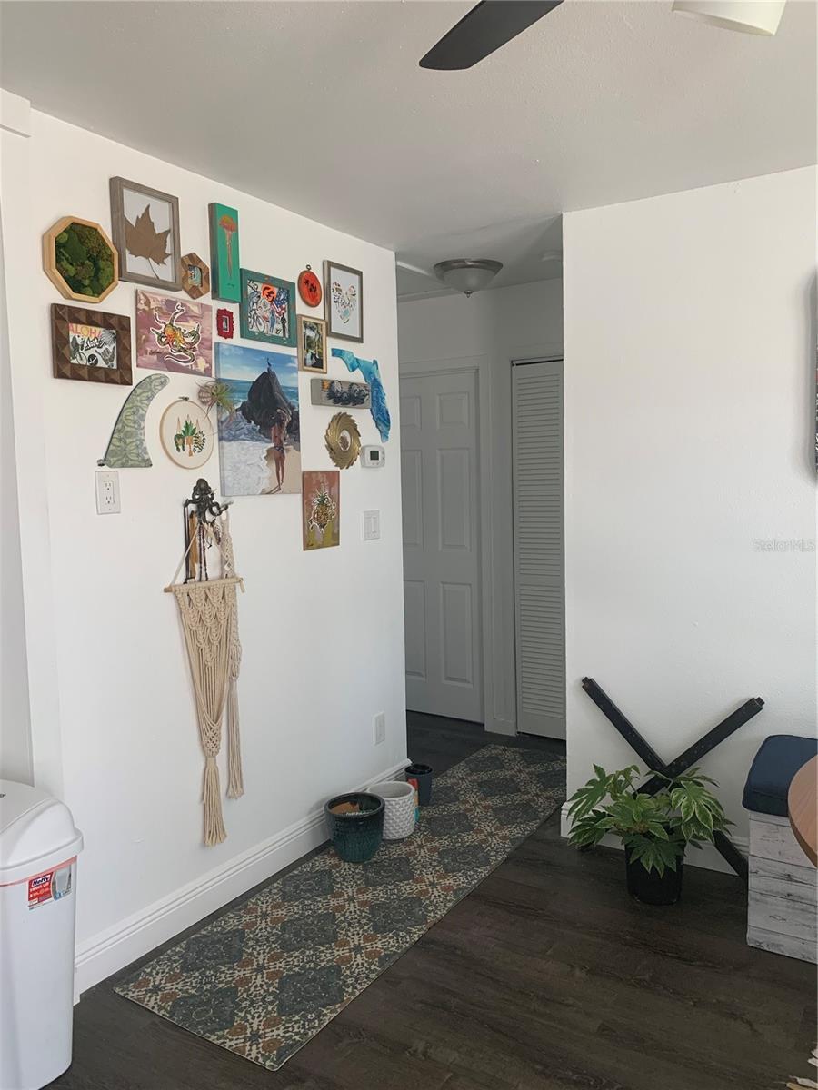 Living room hallway prior to Hurricane Helene