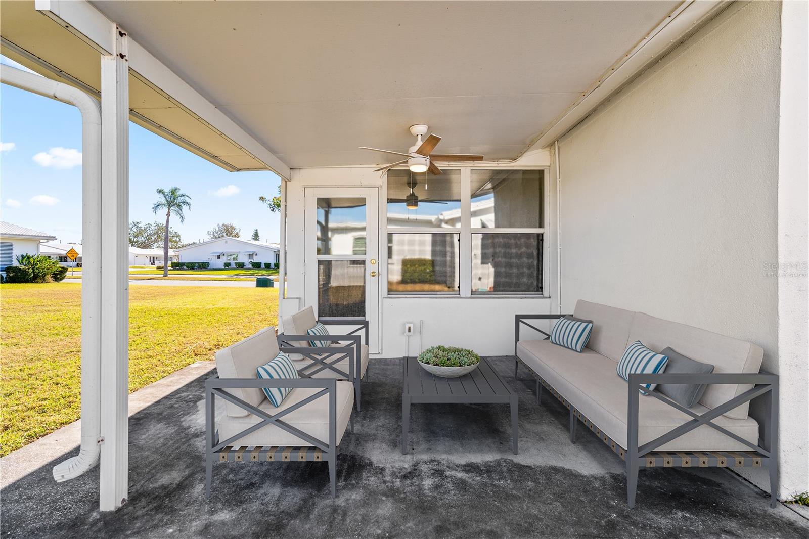 Rear Patio - Virtually Staged