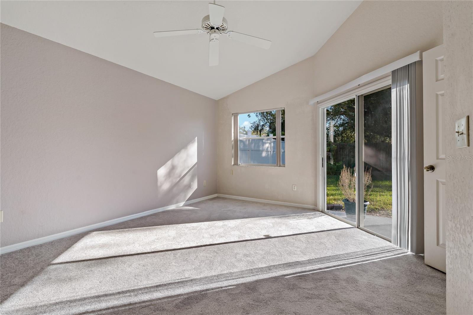 Primary Bedroom with Brand New Carpet