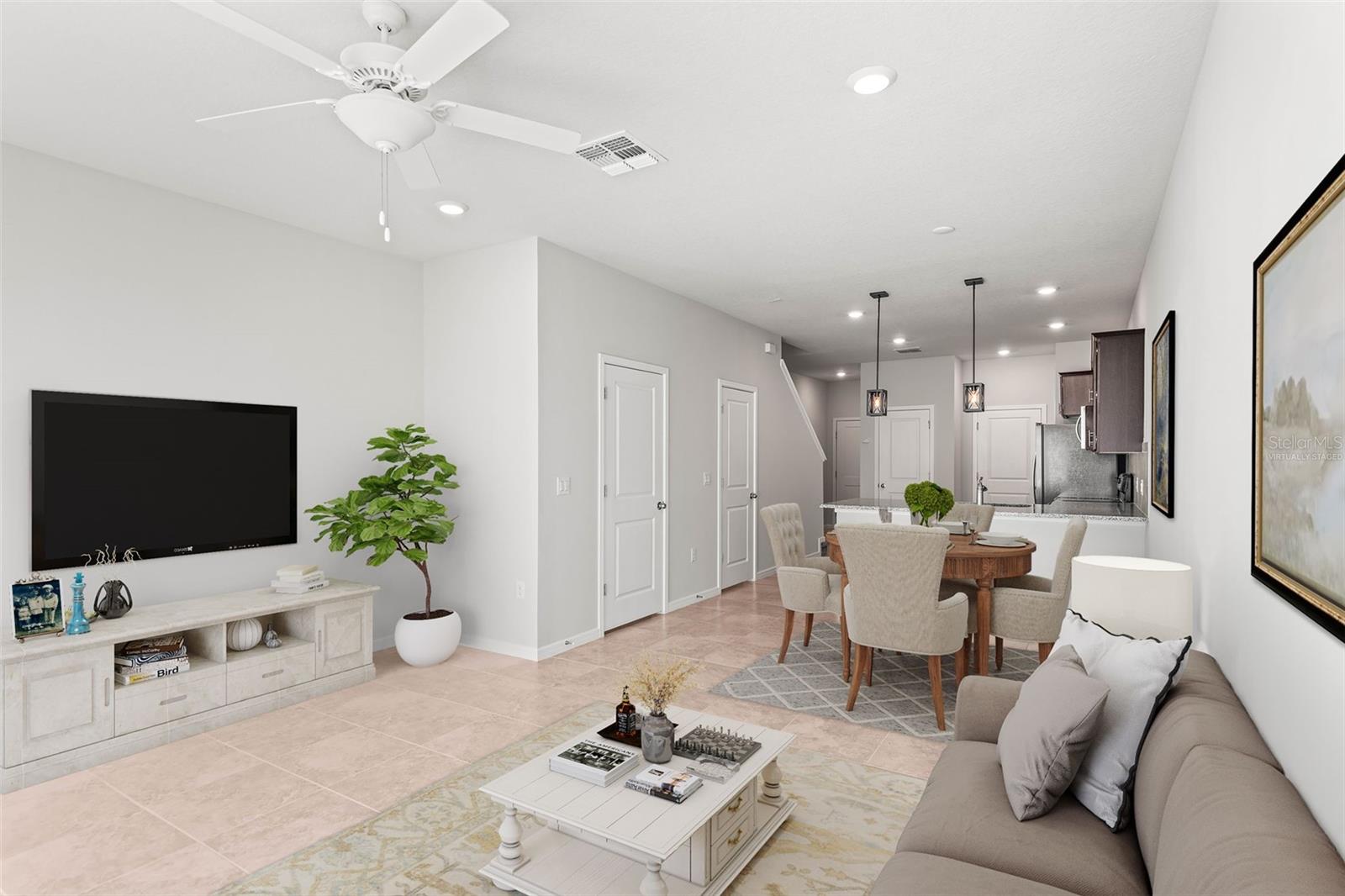 Virtually Staged- living room