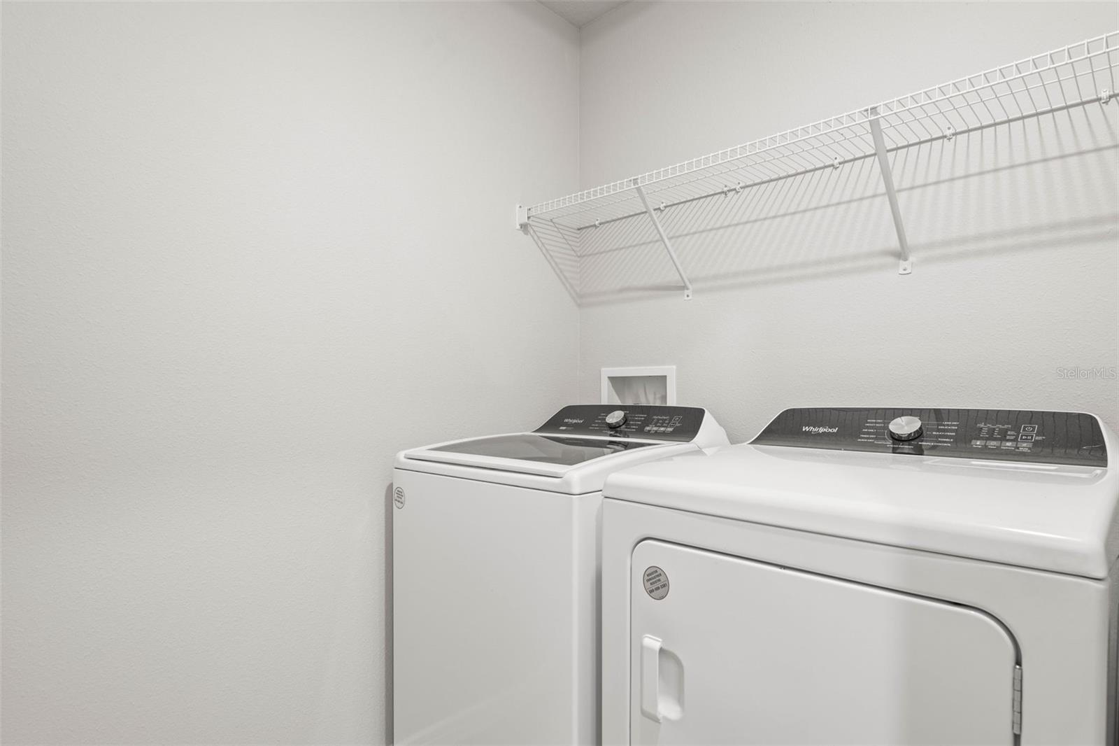 Laundry room 2nd floor has additional storage above the washer & dryer all included!