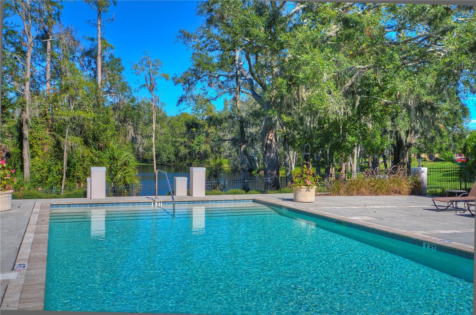 Resort Style Pool overlooks the Lake