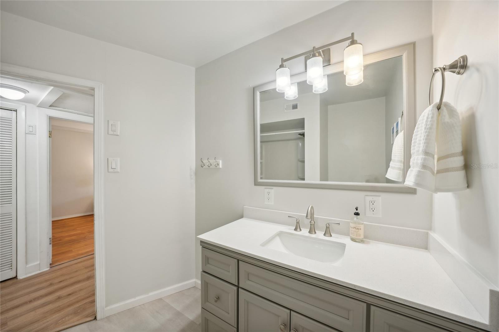 Guest Bathroom, Updated Tub, Toilet and Vanity