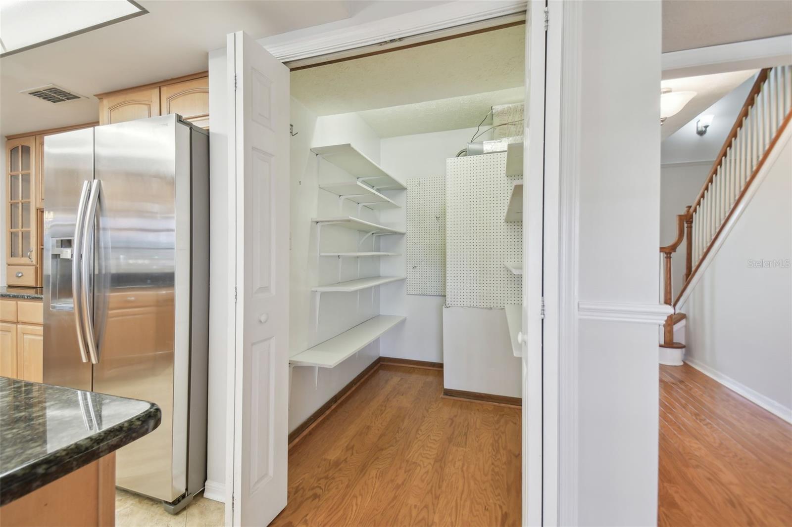 Walk in kitchen pantry