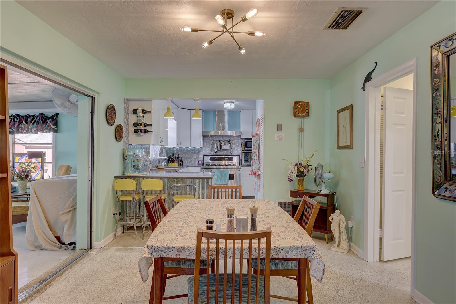 View of dining room from living room