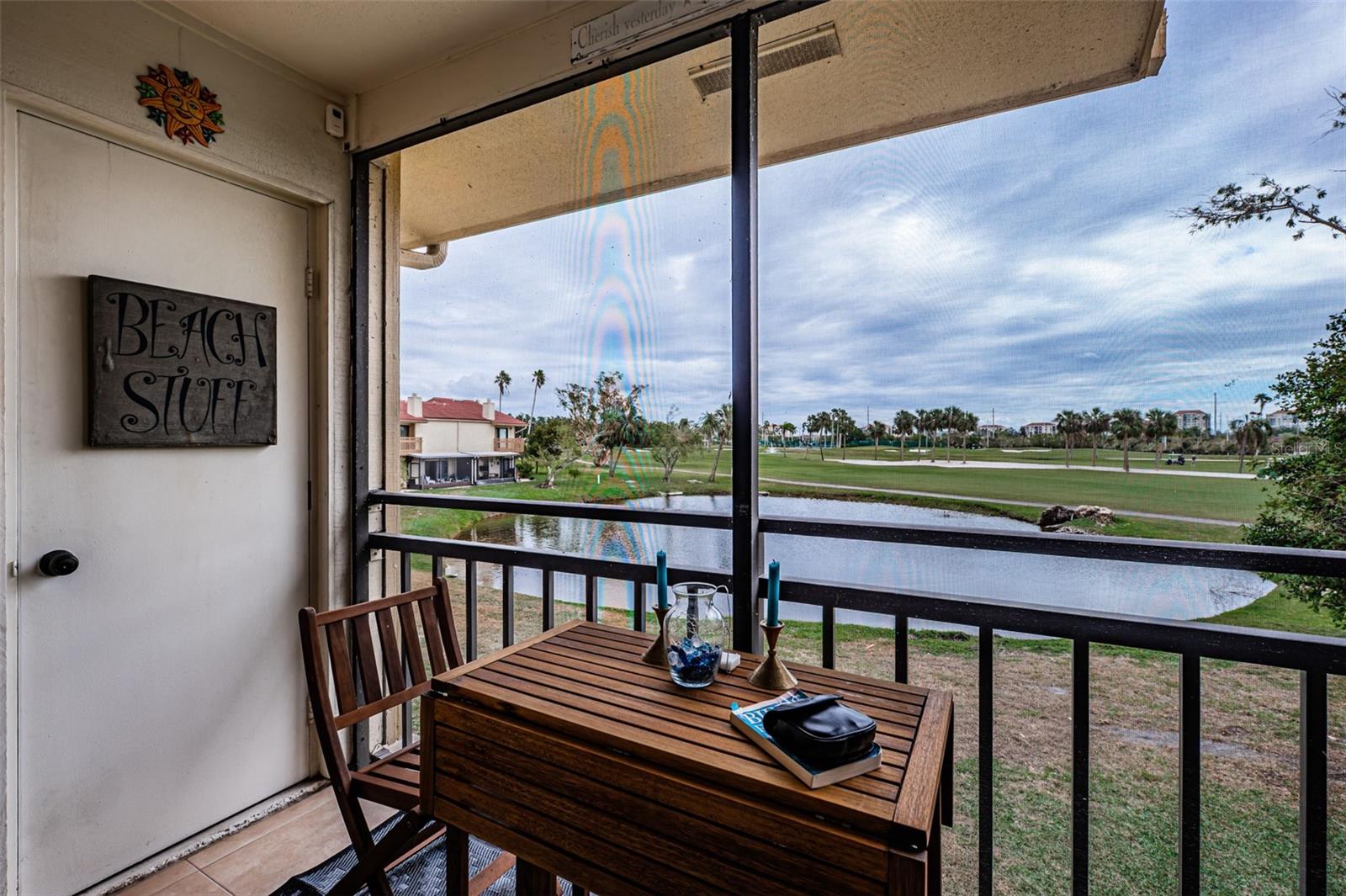 Screened balcony