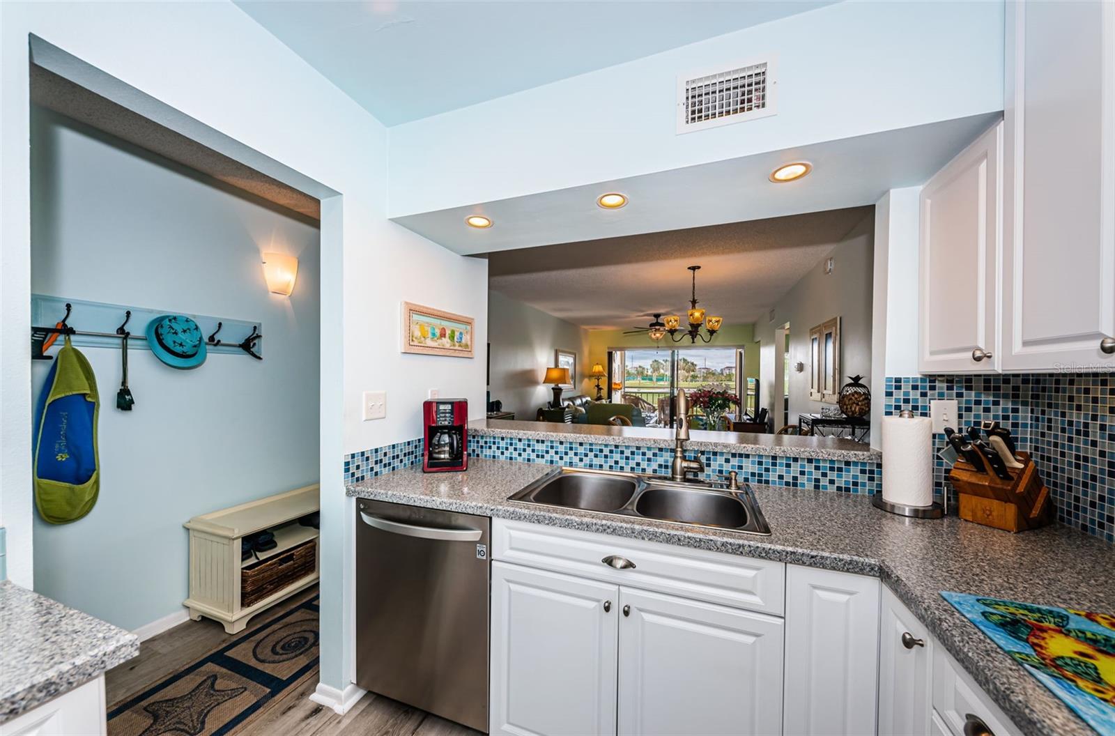 Kitchen has LG Stainless Steel appliances