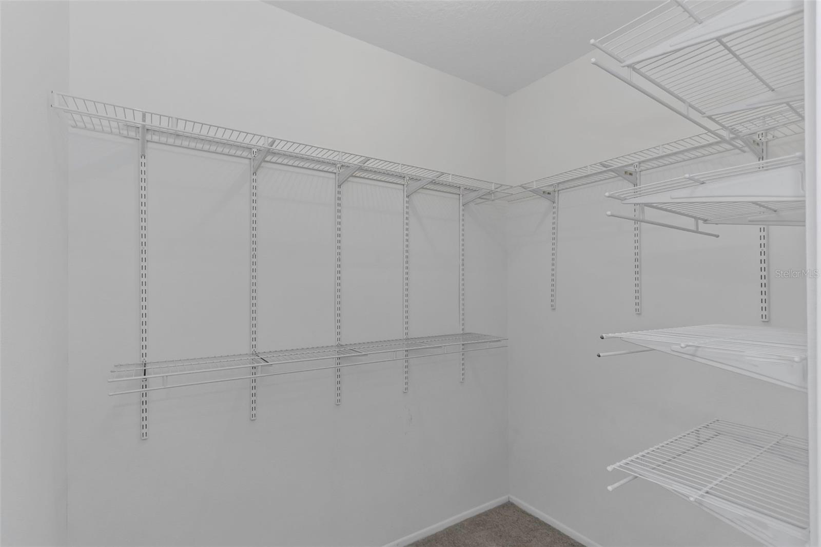 Large walk-in Primary closet.