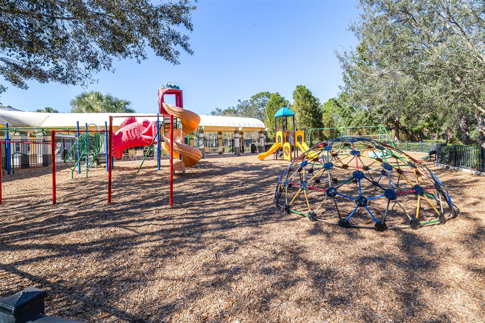 Partially shaded playgrounds