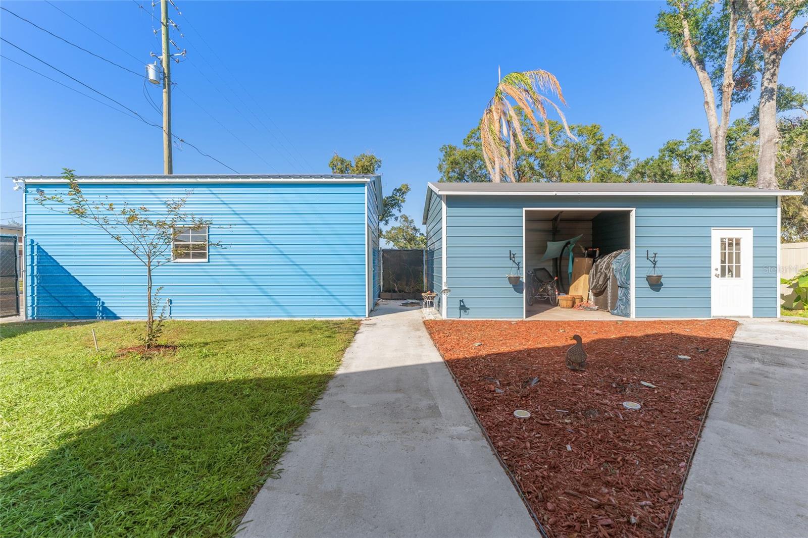 Garage and storage shed