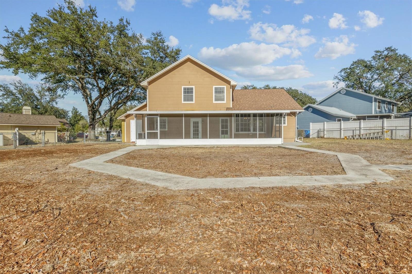 Fenced Backyard