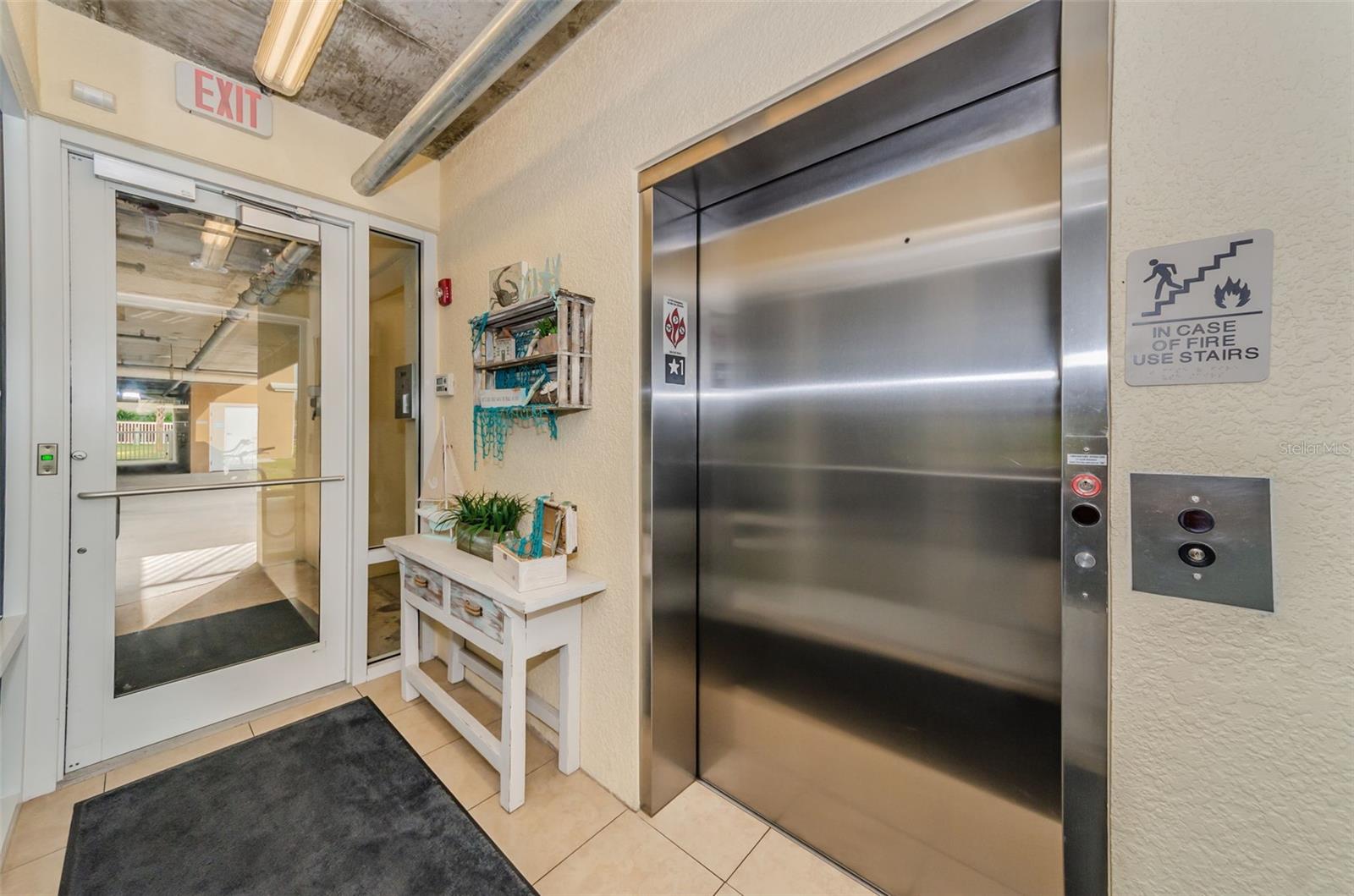 Entry Lobby with Elevator to Access the Building