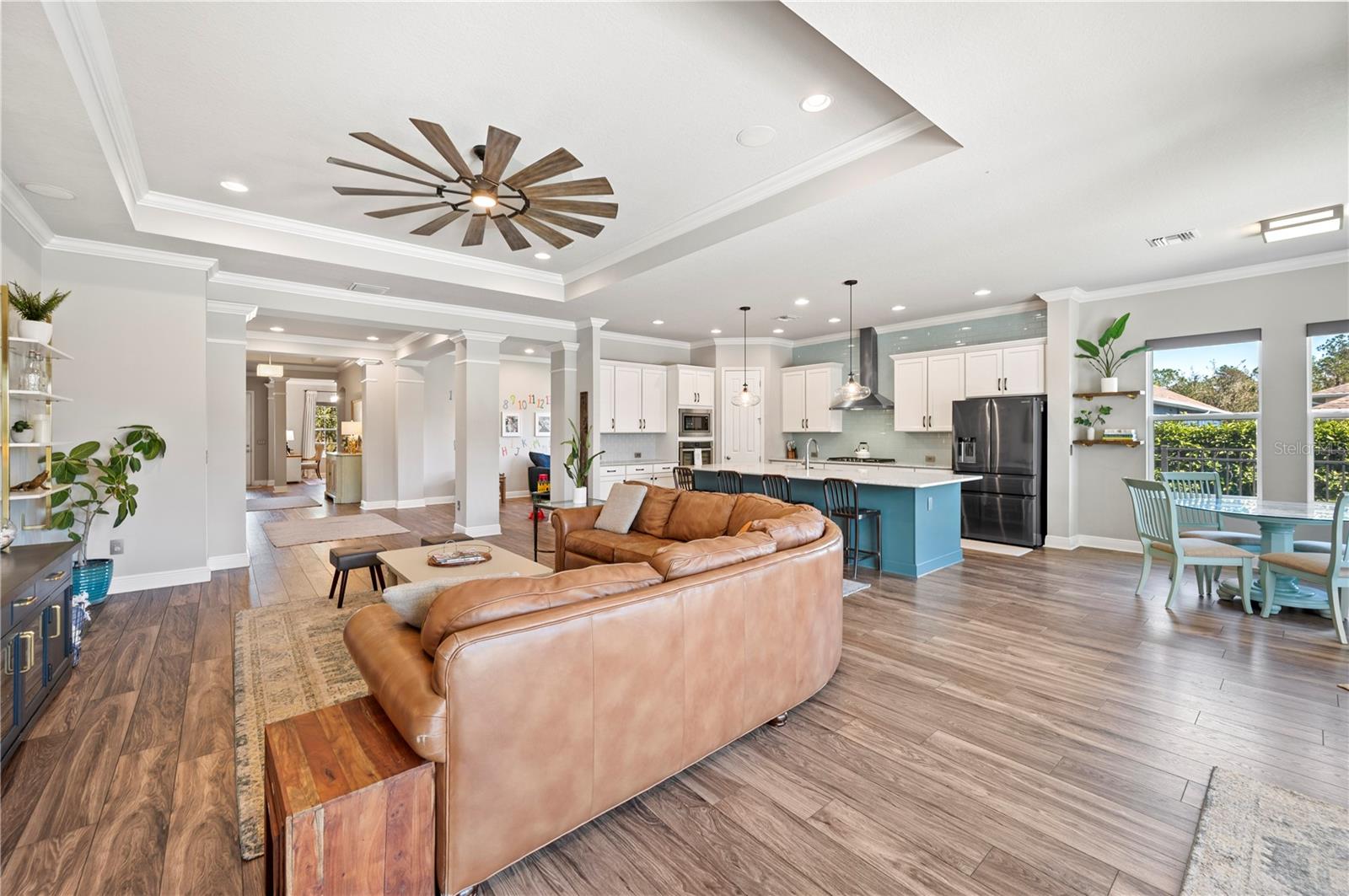 Grand Room with Tray Ceiling