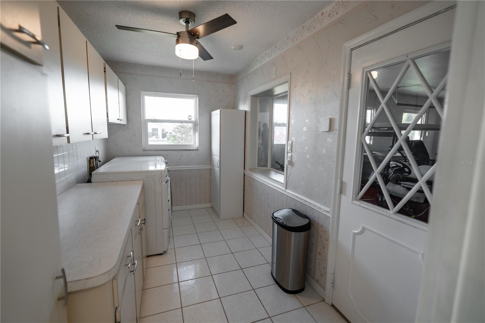 Indoor Laundry Room with Storage