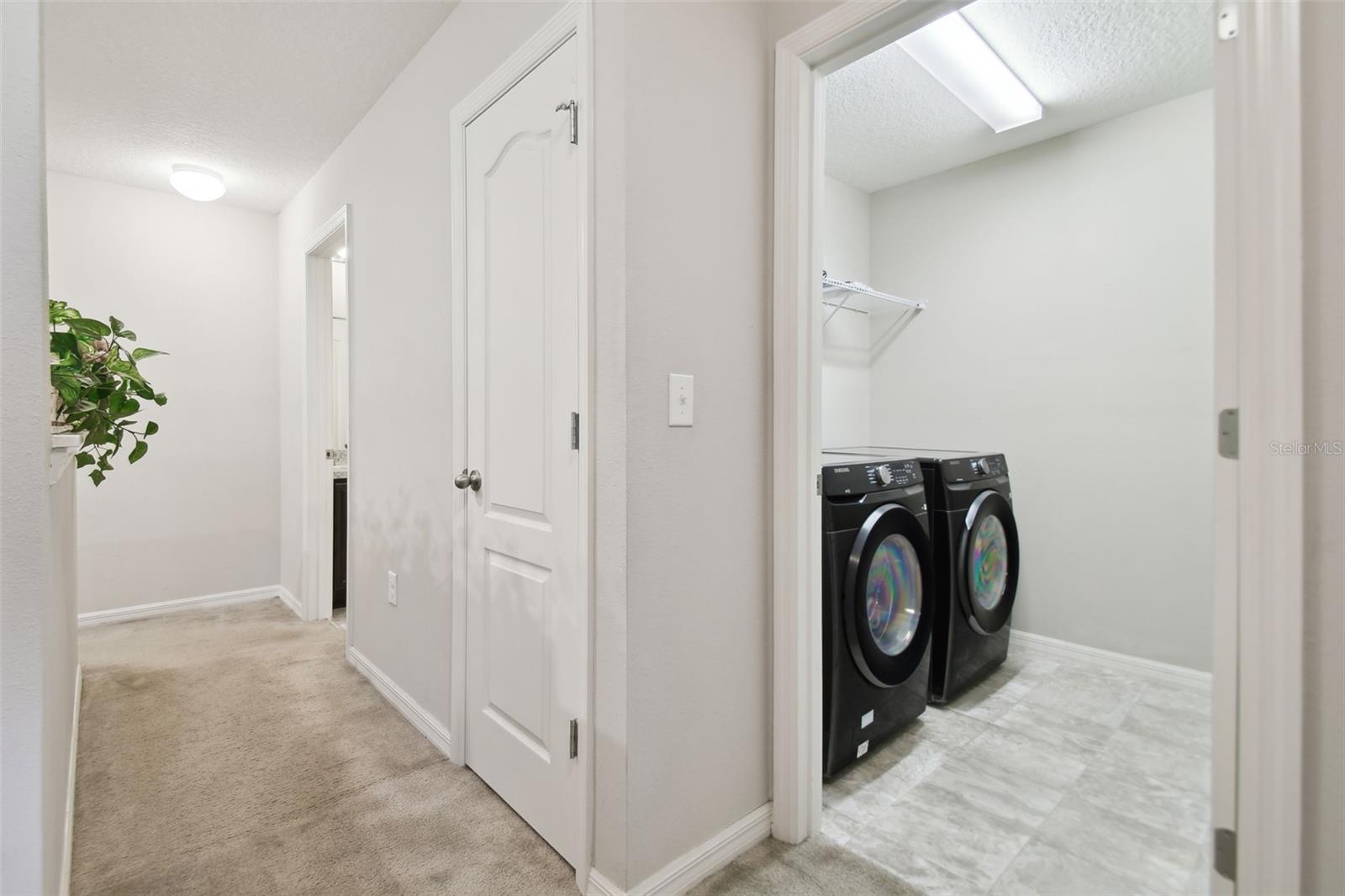 Second story laundry room