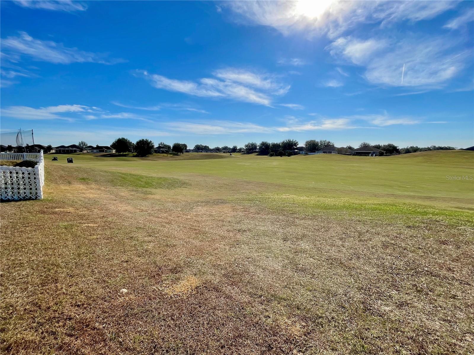 Golf Course in back yard