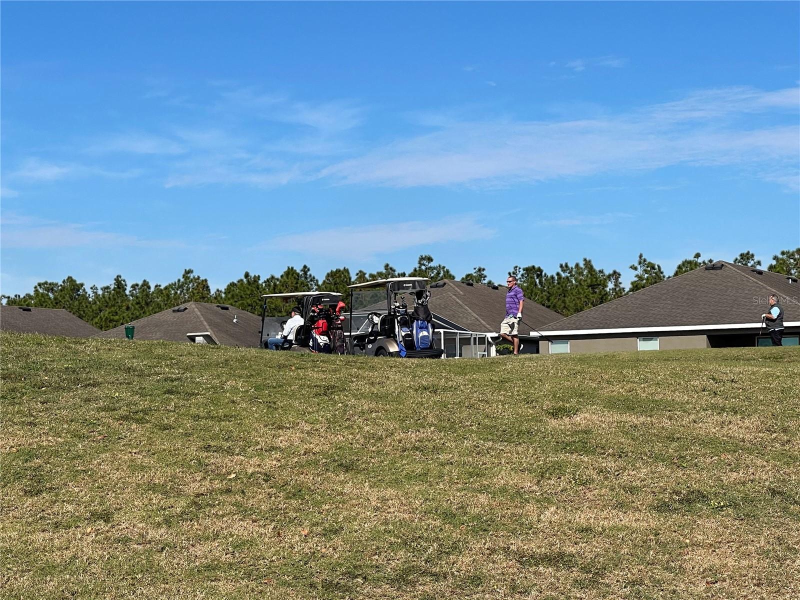 Golfers on Golf Course