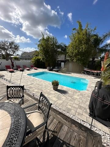 Tropical Oasis of a backyard with saltwater pool!