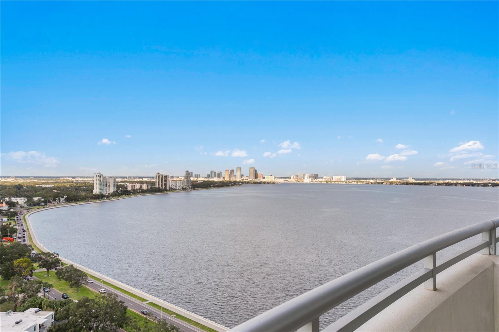 Extending up Bayshore to Tampa's downtown skyline