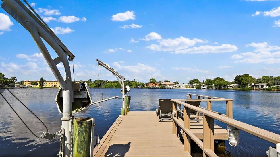 Bring your boat! The dock includes a lift.