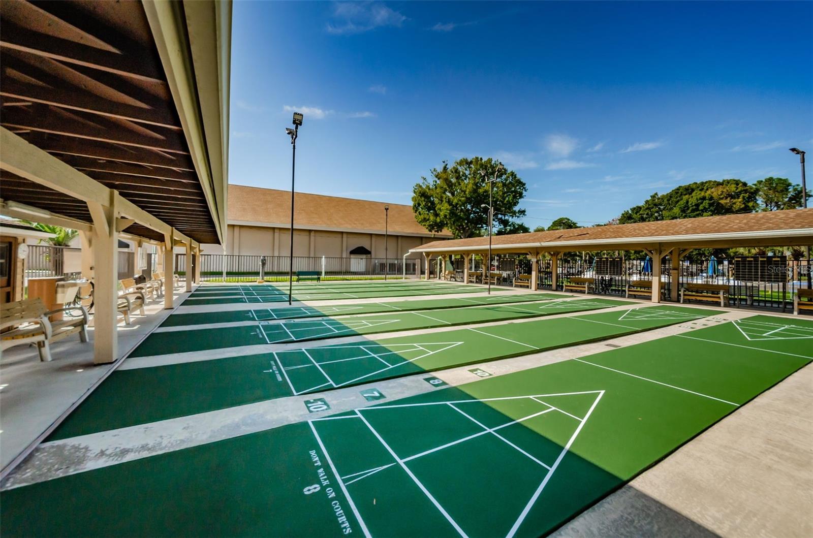 Community amenities Shuffleboard