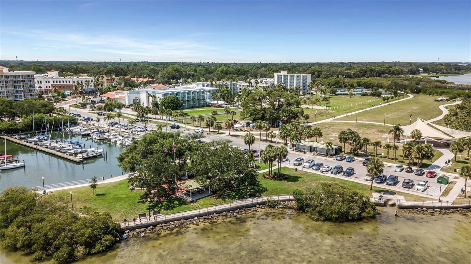 Waterfront park and marina