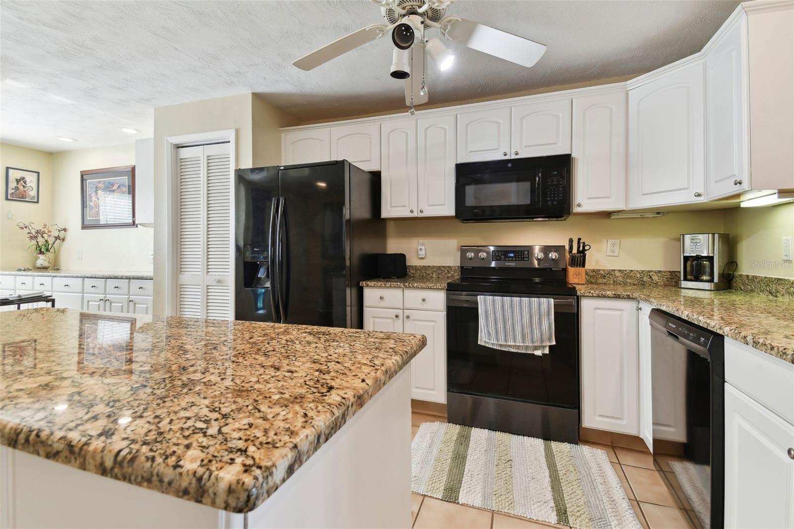 Kitchen view to living room