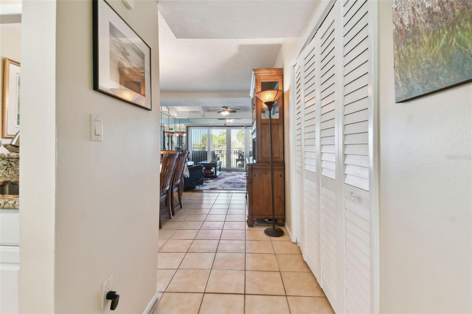 Hallway to Living Area