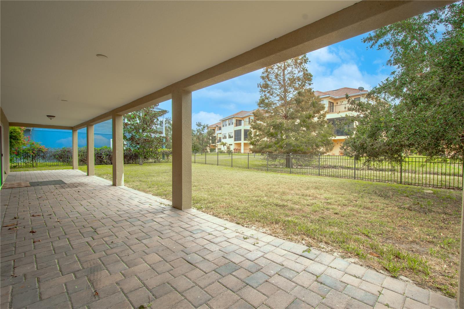 Back covered patio.