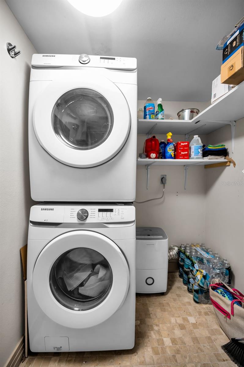 Inside Utility Room with Full Sized Washer & Dryer