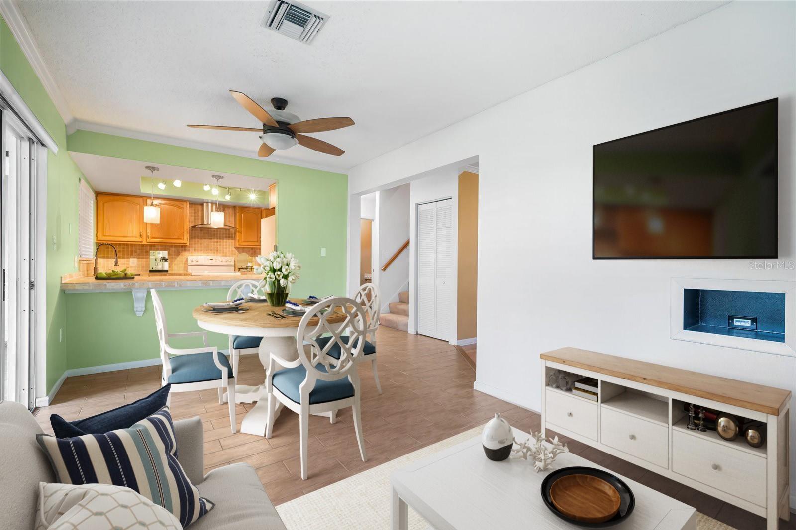 Staged Dining/Living Area