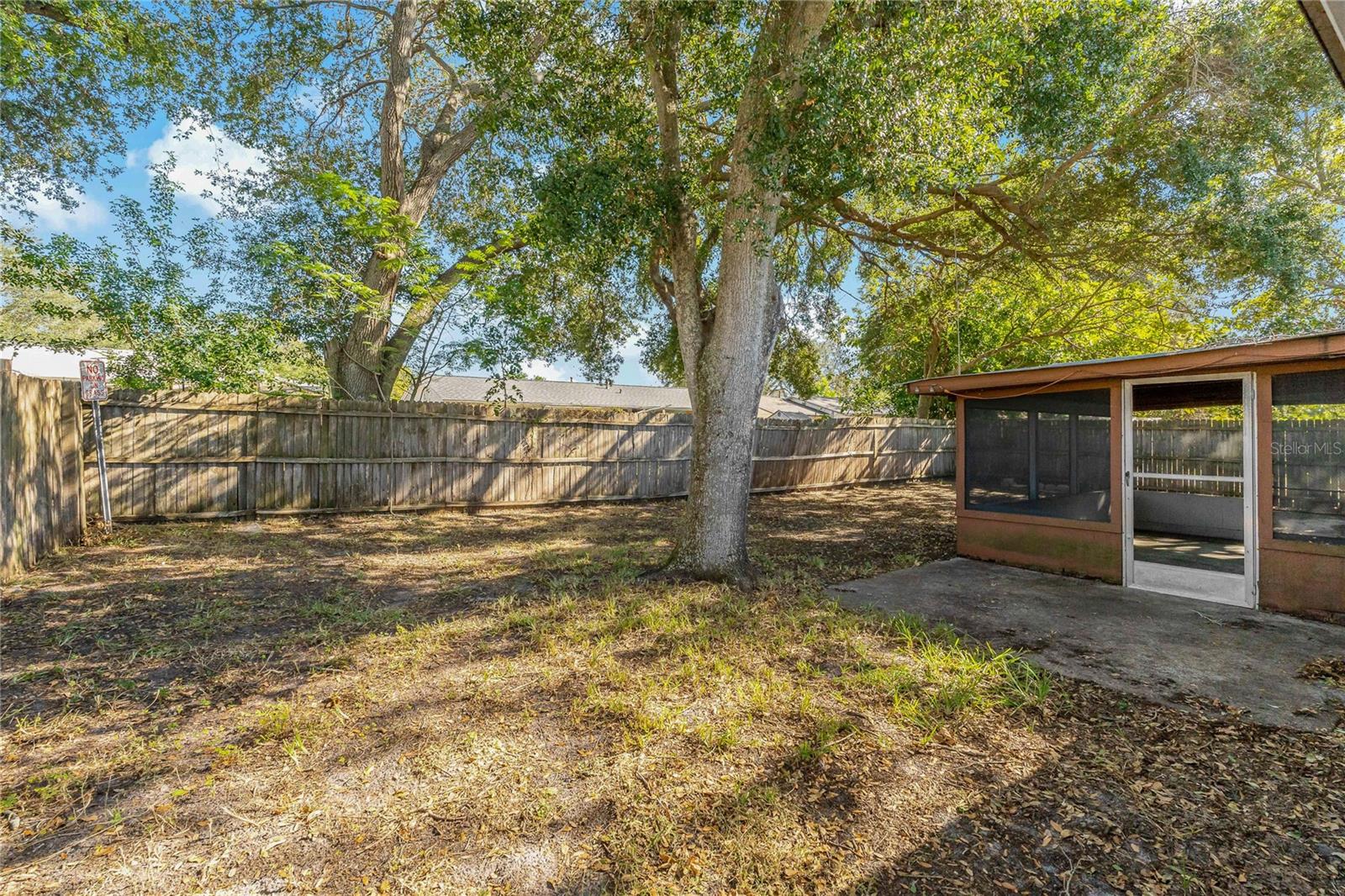 FULLY FENCED IN BACKYARD