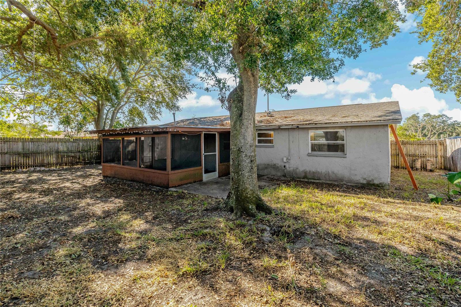 SPACIOUS BACKYARD ~ WITH A LITTLE TLC CAN BE YOUR FAVORITE PRIVATE SPACE!