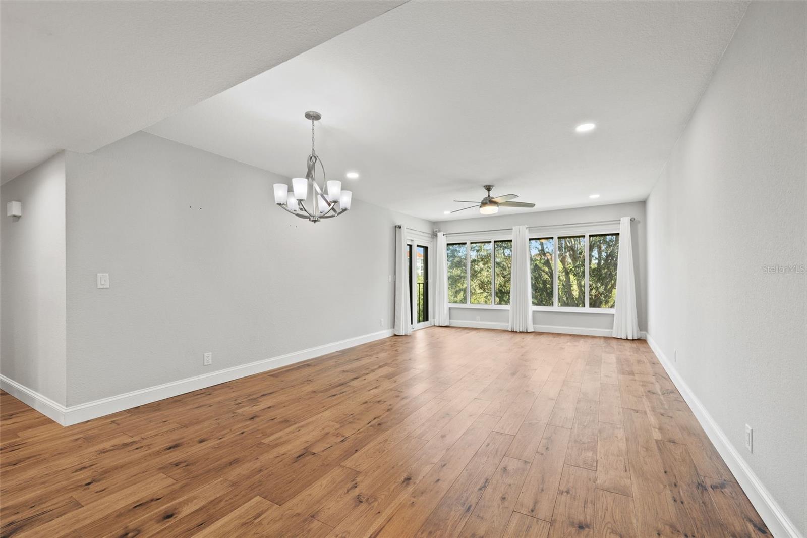 Peaceful Views and Stunning Wood Floors