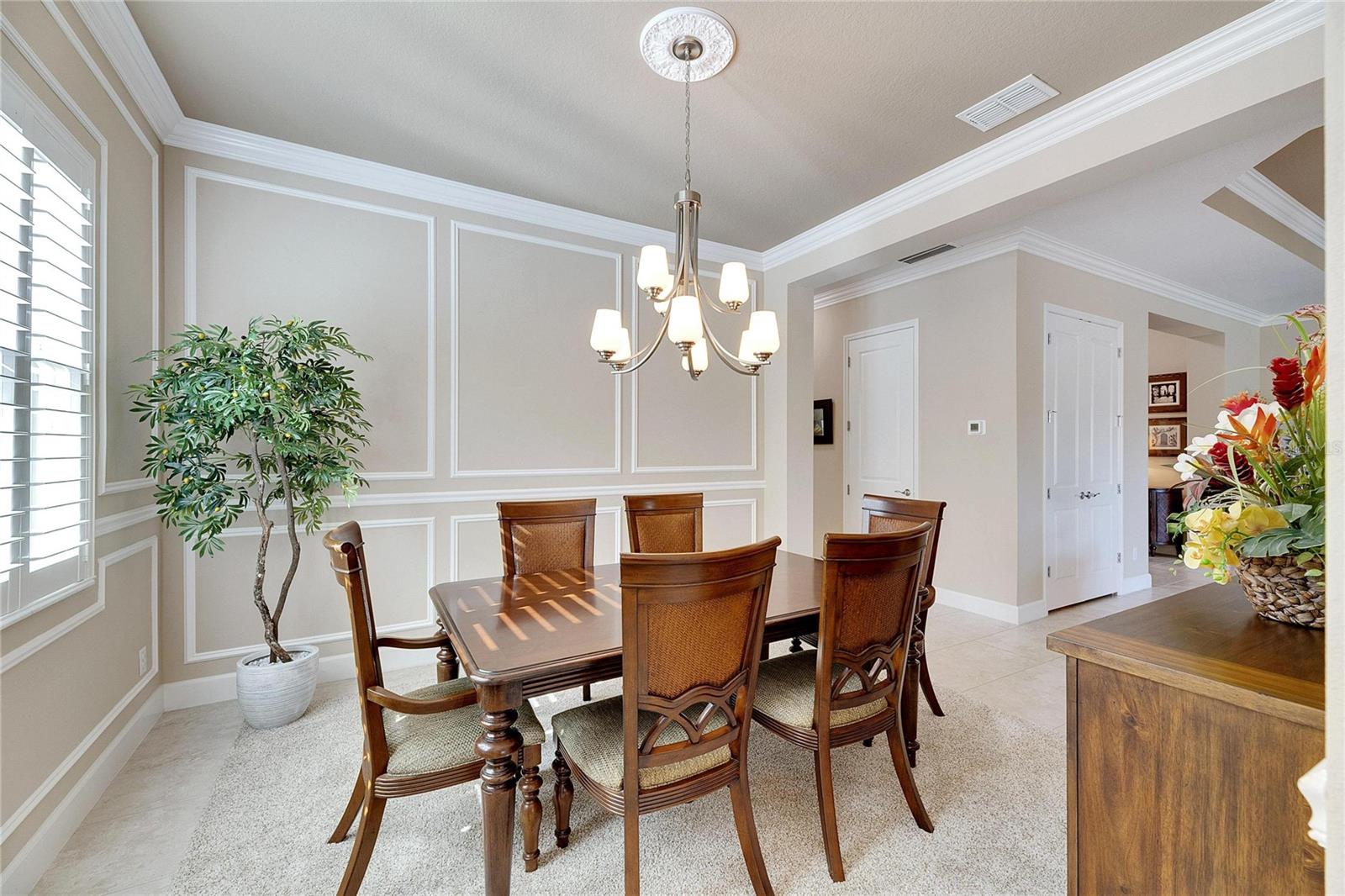 Spacious Dining Room is Perfect for Large Family Gatherings