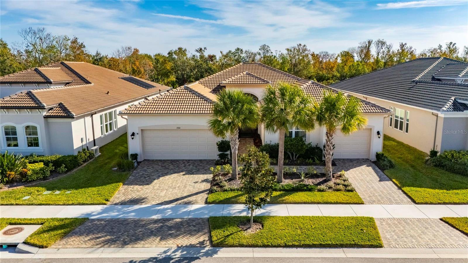 Home is nestled in Tropical Landscaping