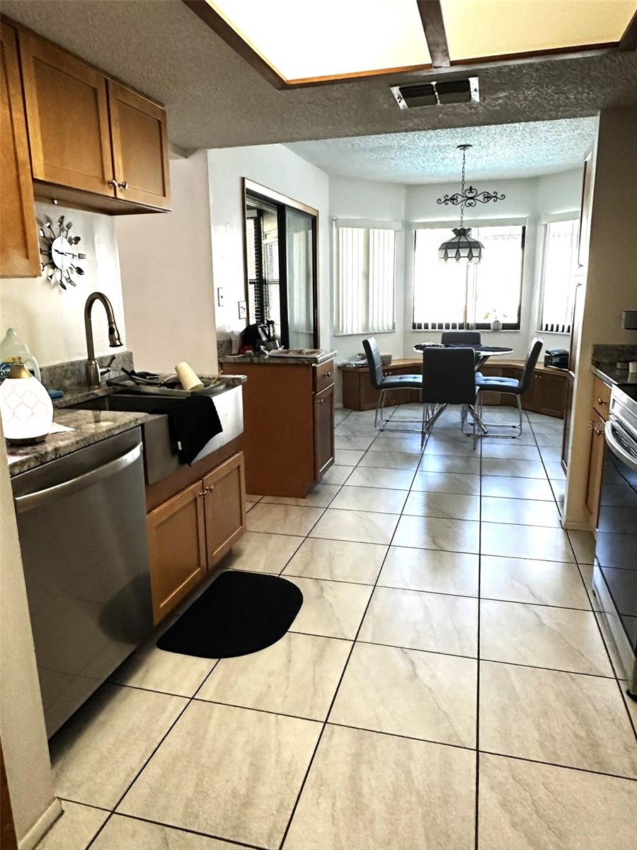 kitchen with a breakfast nook