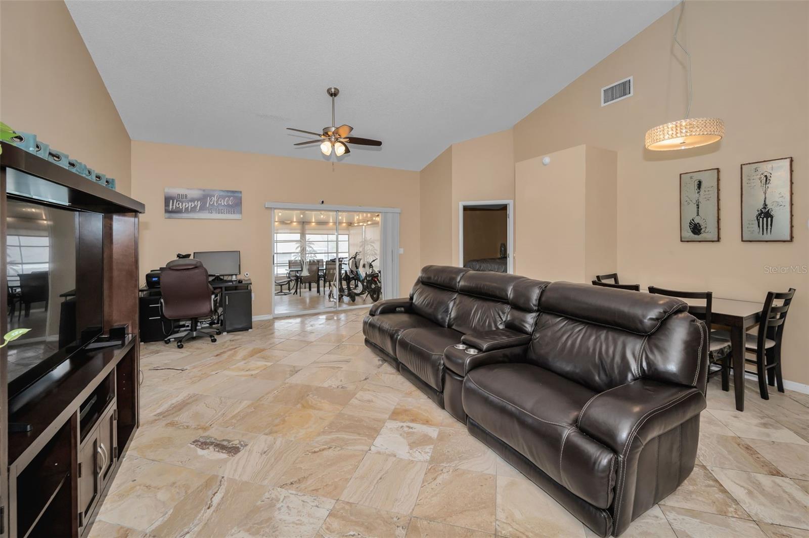 Expansive Family room