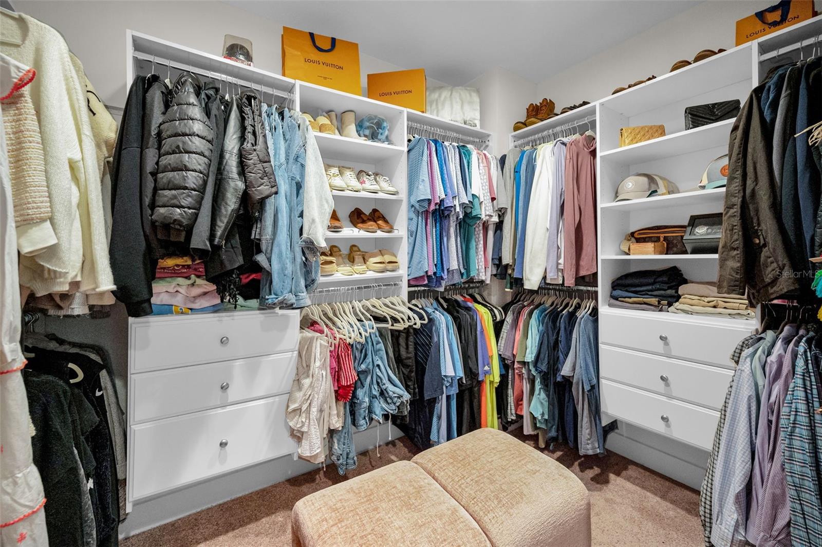 Primary walk in closet