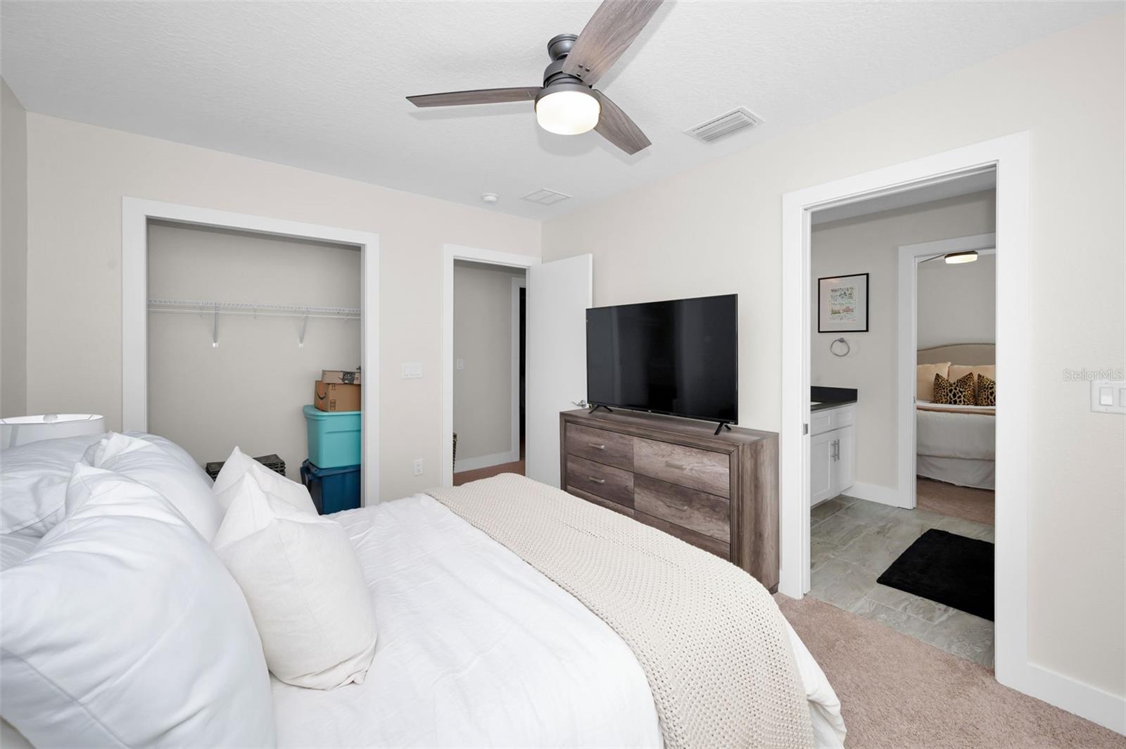 bedroom 2 with entrance to Jack n Jill Bathroom