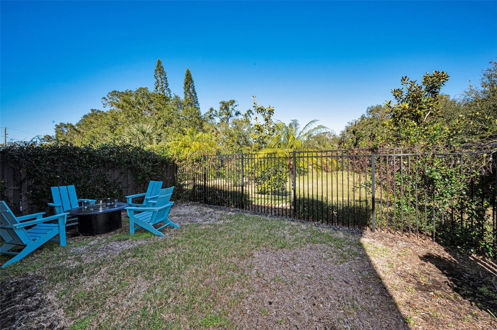 Rear fenced yard..Very private.