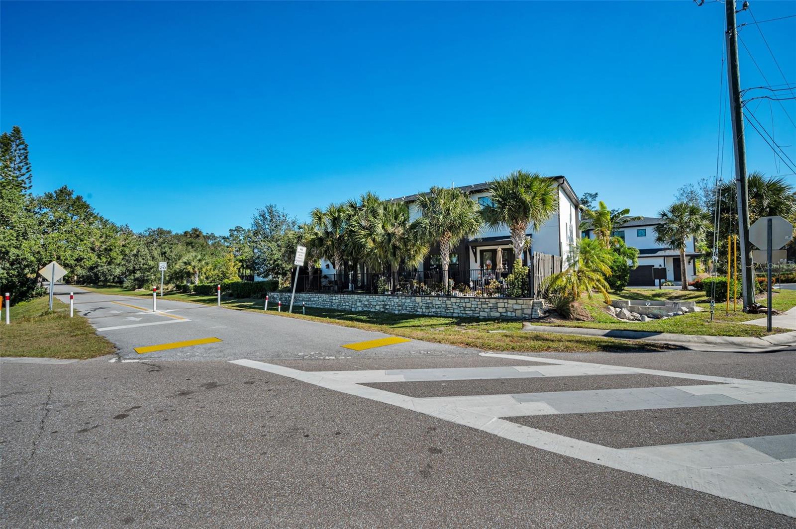 Pinellas trail adjacent to town house community.