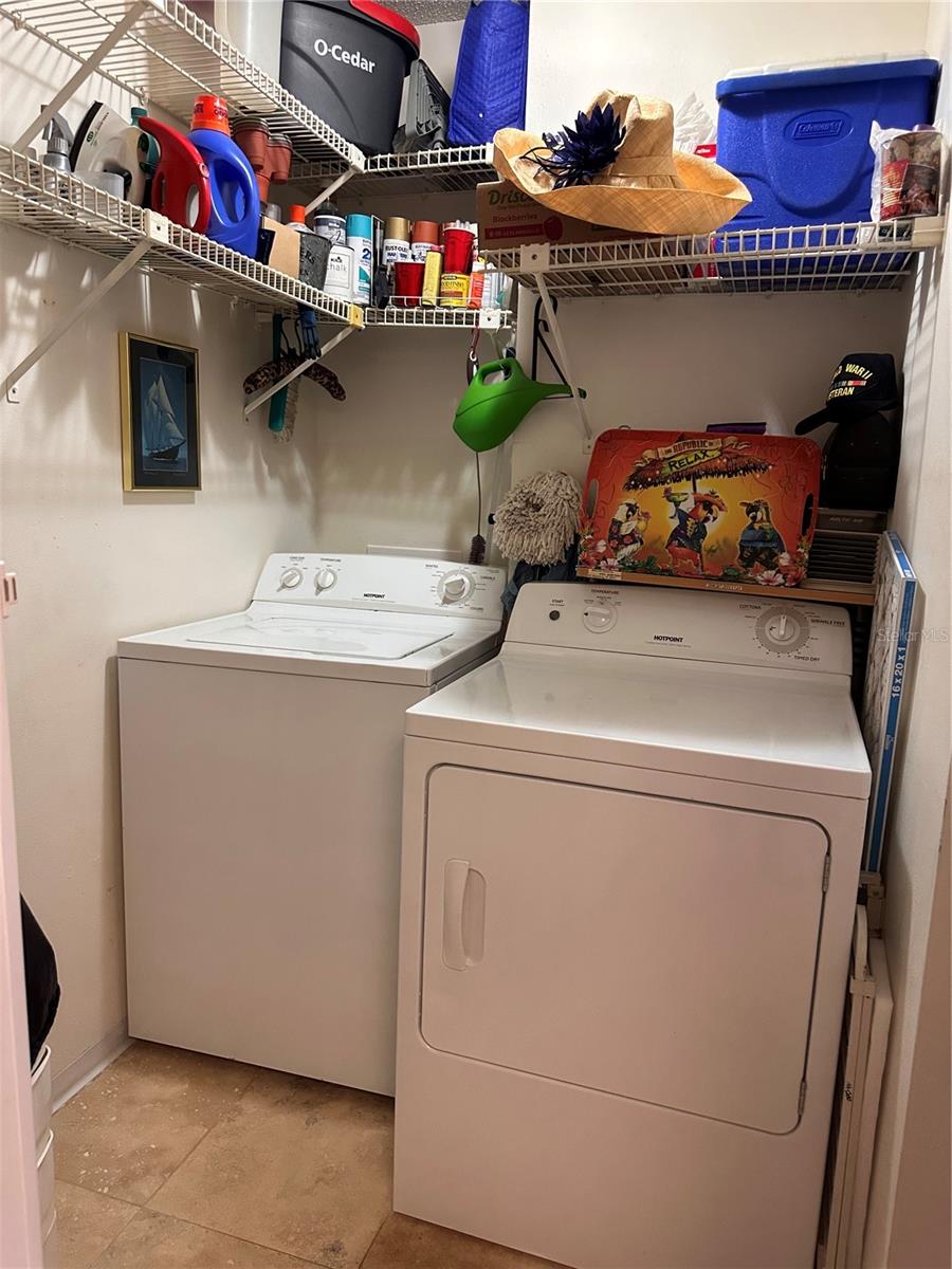 Plenty of storage in Laundry Room