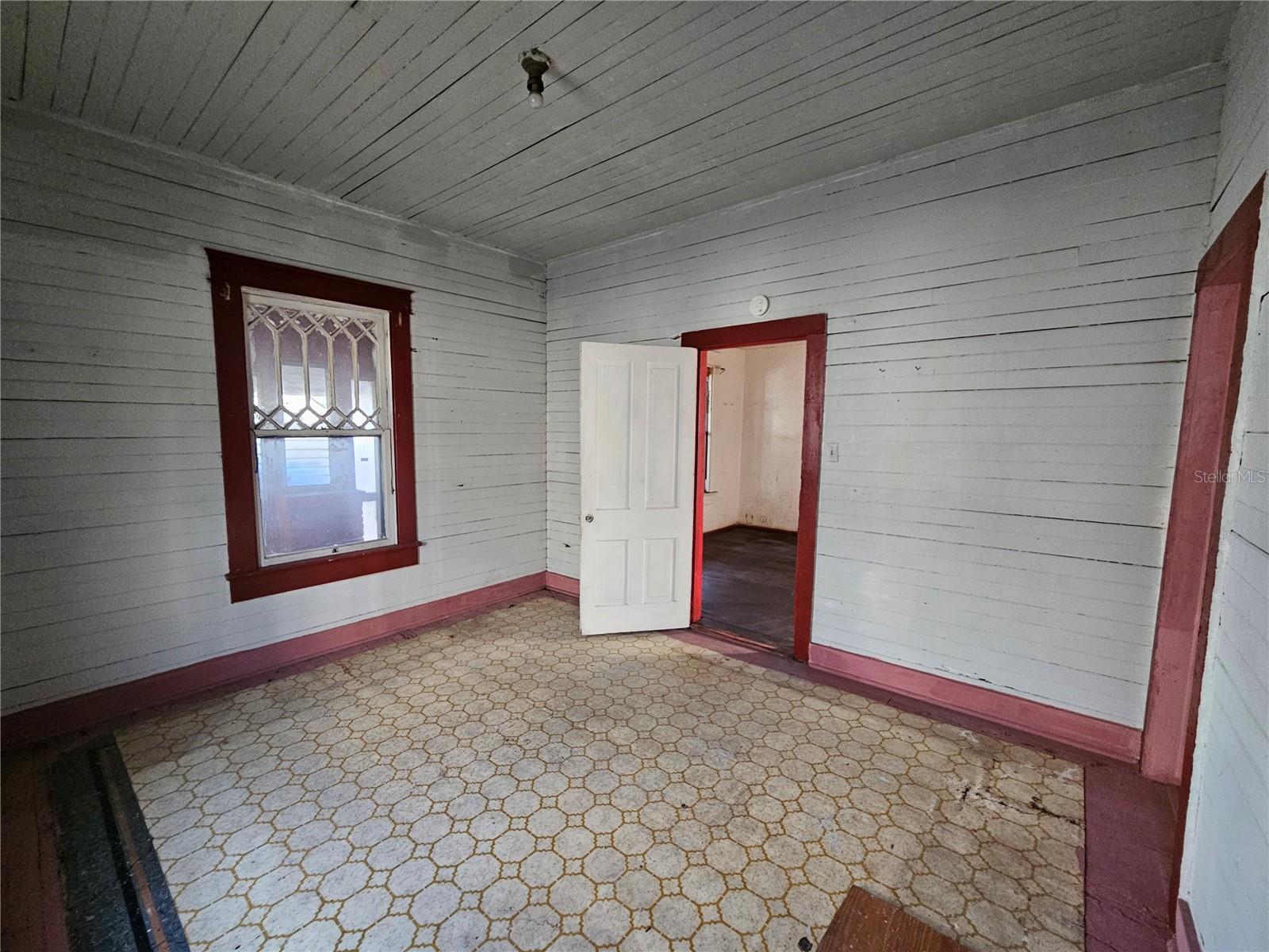 Front bedroom looking toward living room