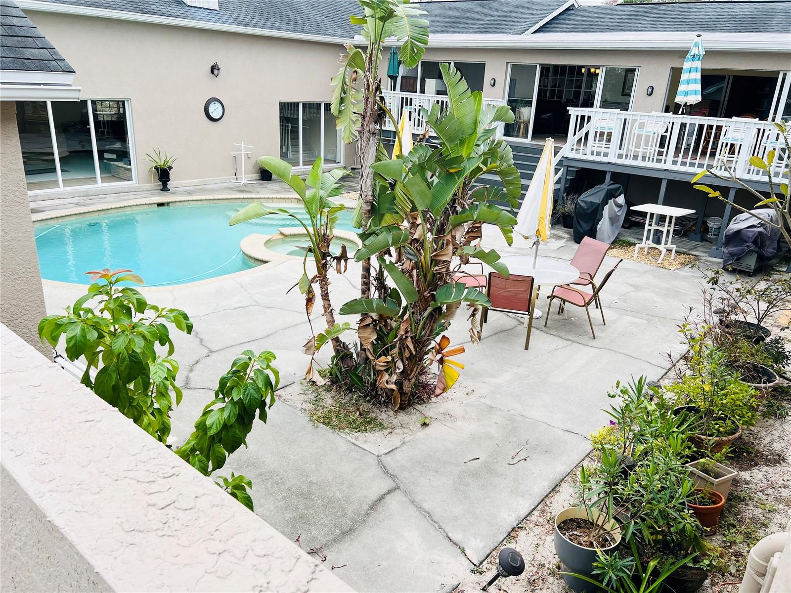 COURTYARD POOL VIEW FROM BALCONY