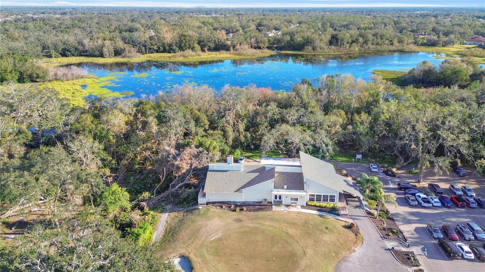 Aerial view-club house-back view