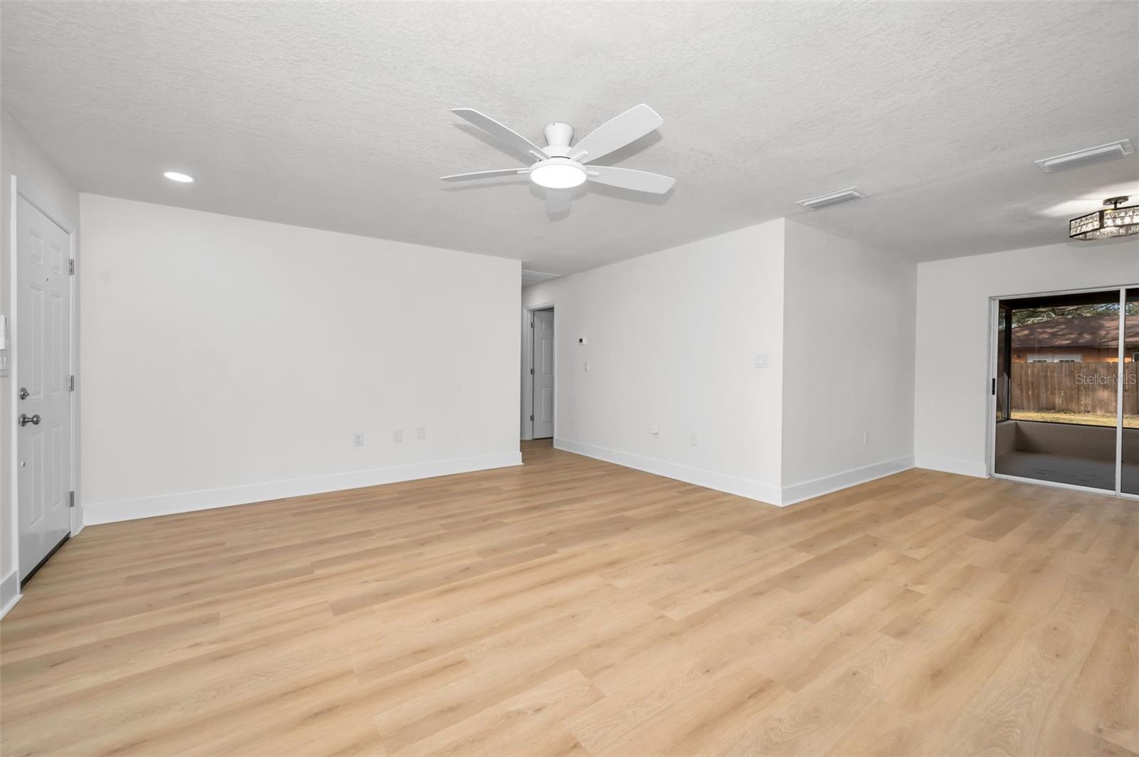 Living Room with View of Dining Room