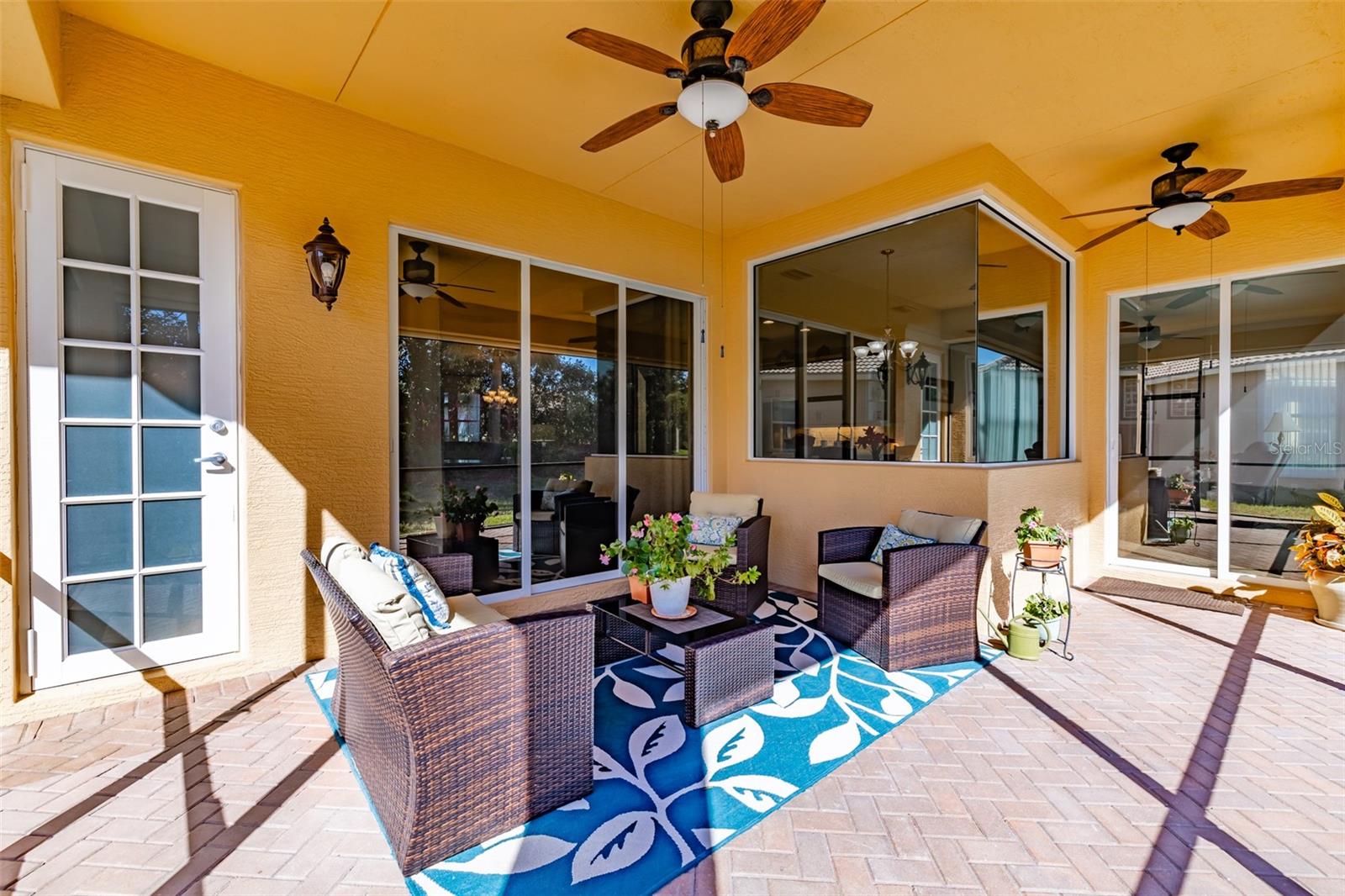 Expanded Lanai with entry from Living Room, Family Room, and Primary Bedroom