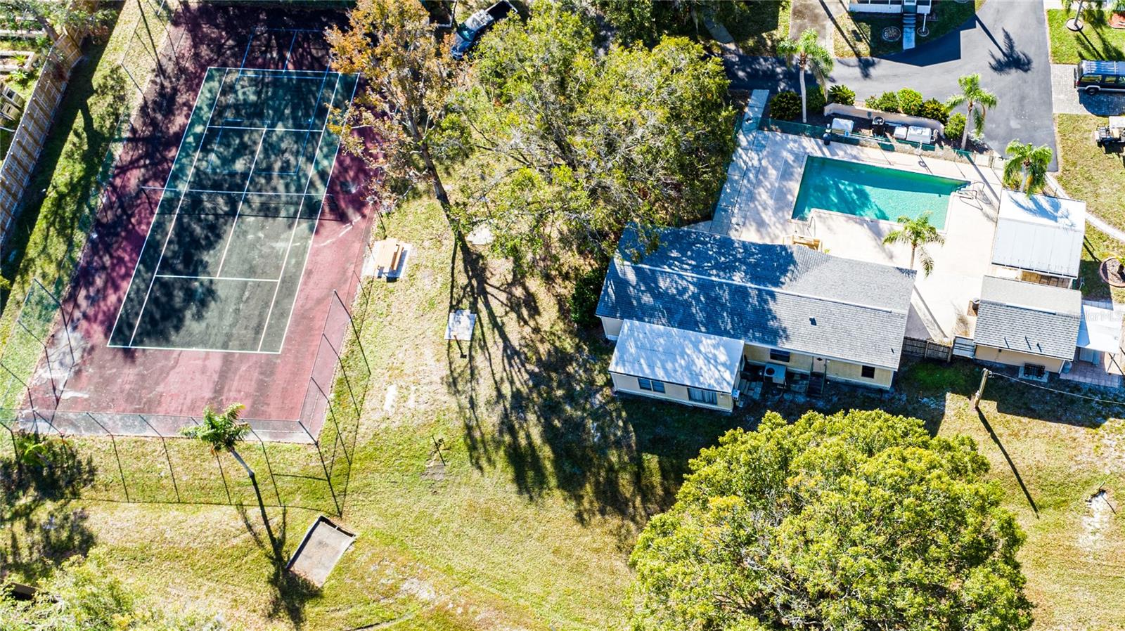 Clubhouse, pool and pickleball Court