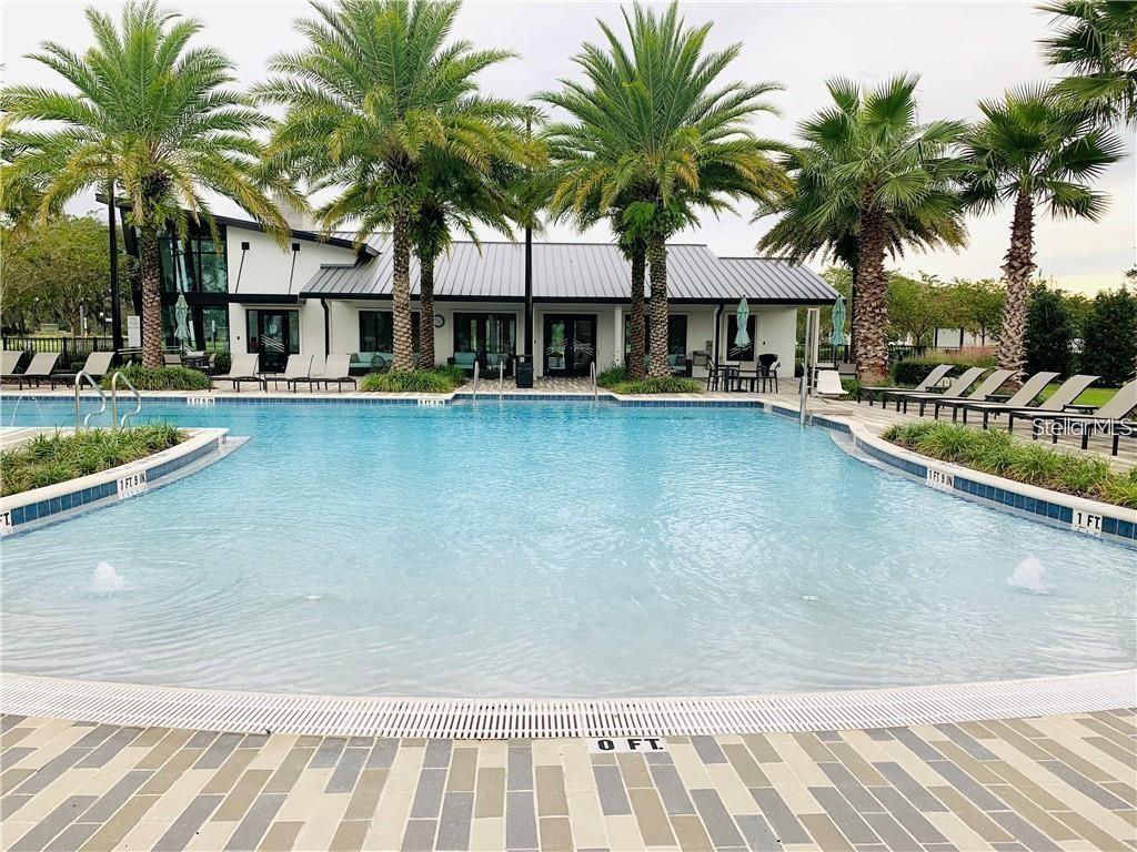 Resort style ammenities with beach entry pool!